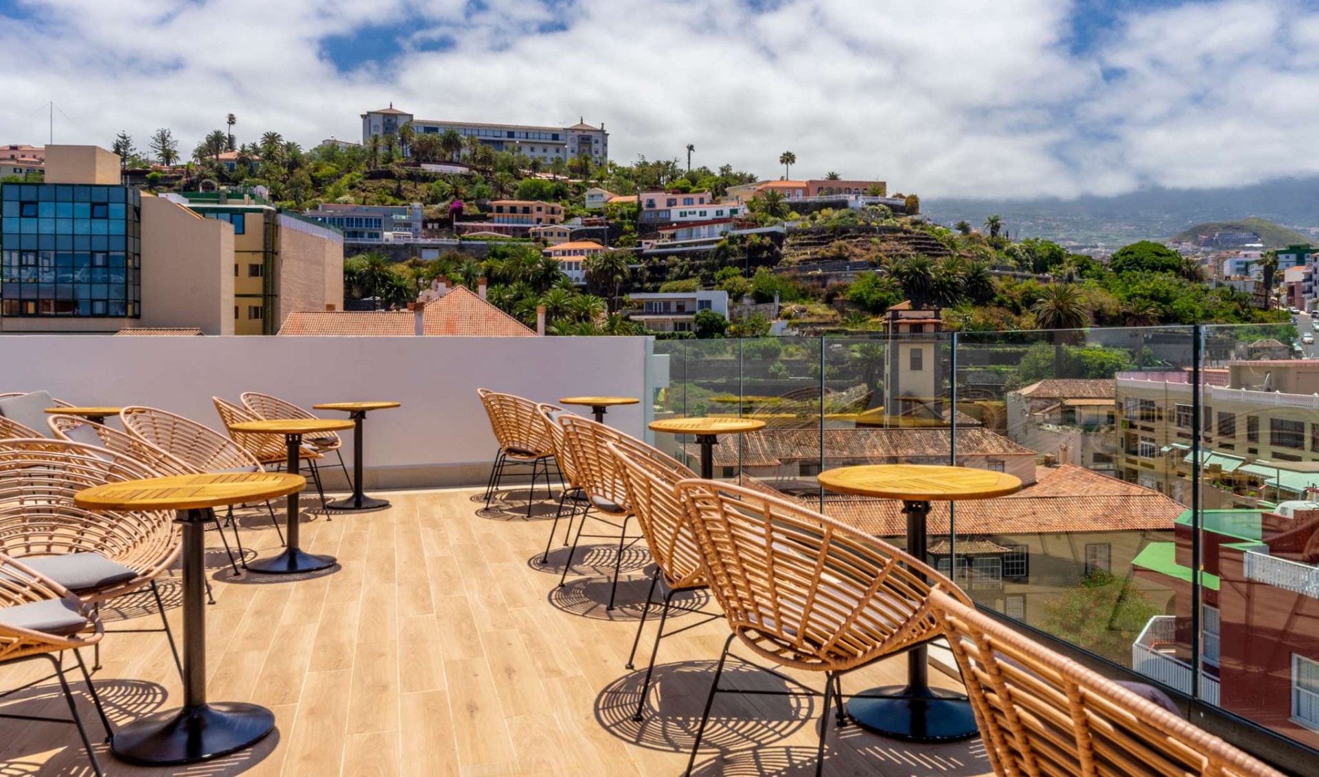 DWO Nopal rooftop terrace with views of Teide volcano in Puerto de la Cruz